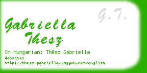 gabriella thesz business card